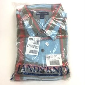 NEW Lands' End XL Plaid Flannel Shirt